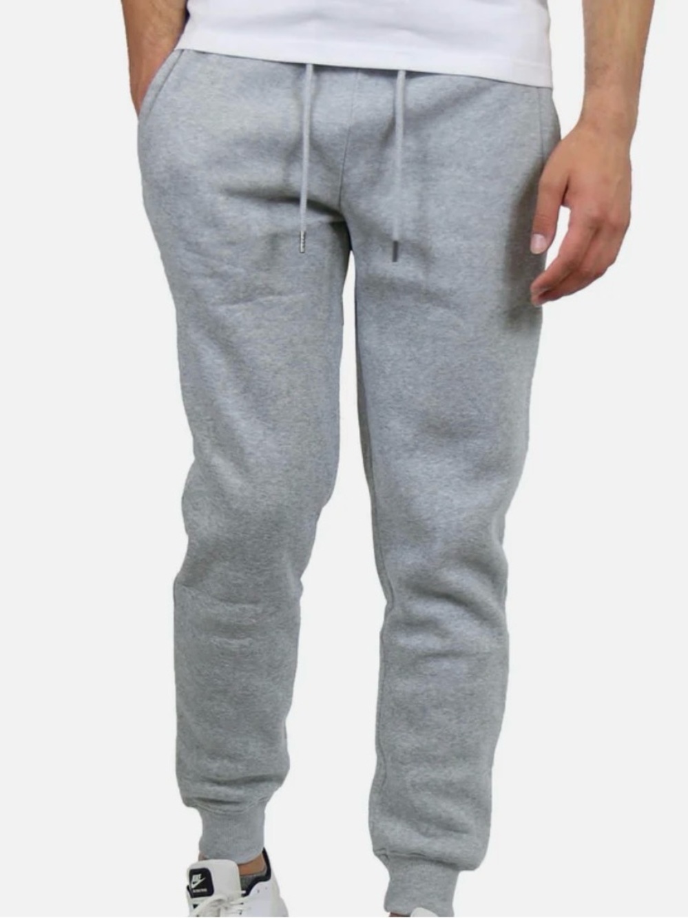 Blue Ice Men's Fleece Lined Jogger Sweatpants Heather Gray XL
